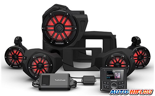 Комплект акустики с медиаресивером и усилителем Rockford Fosgate RZR14-STG4